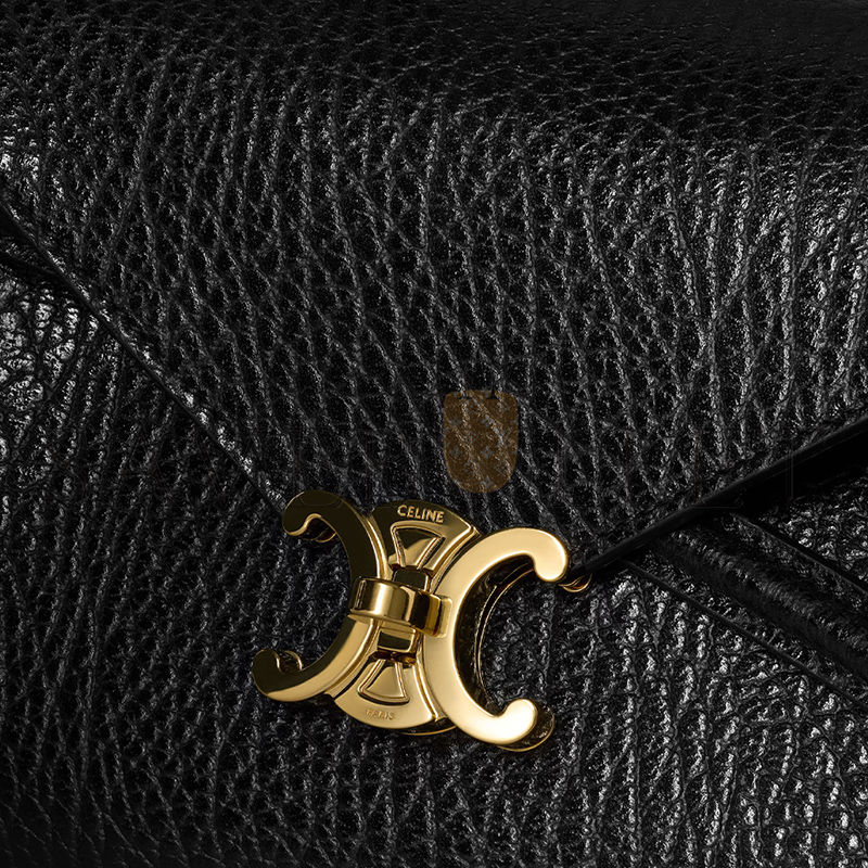 Ce1i*e SMALL FLAIR IN XL GRAINED CALFSKIN L10BF5C12.38NO (24*12*9cm)